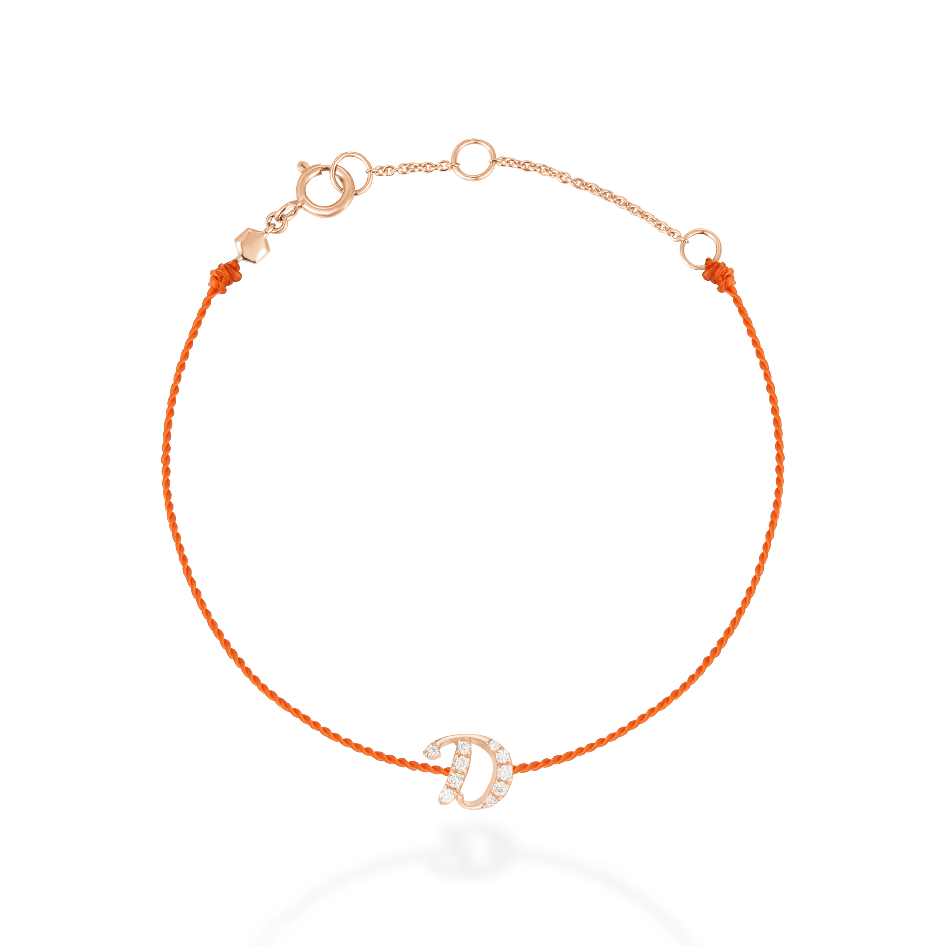 "D" string bracelet